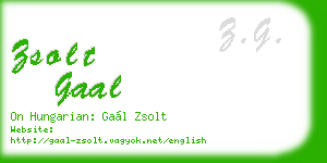zsolt gaal business card