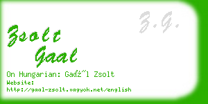 zsolt gaal business card